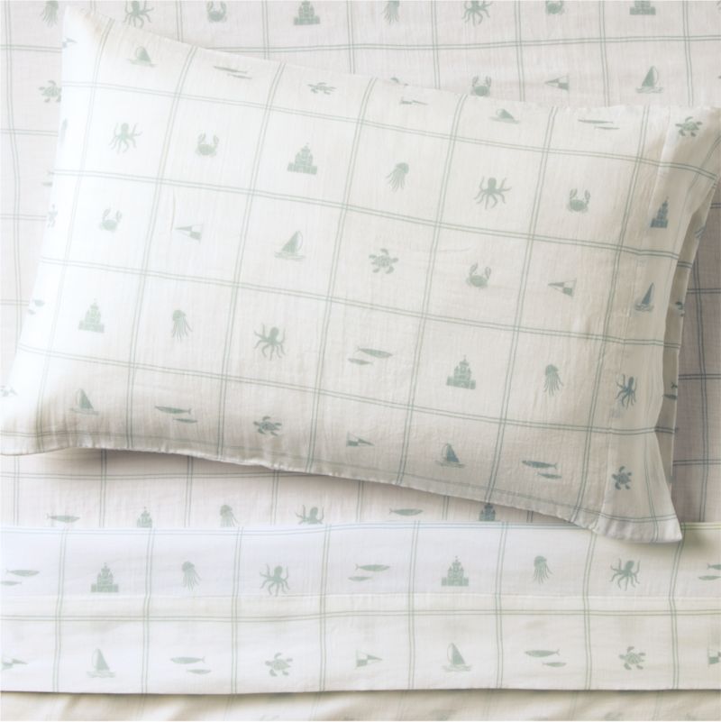 Crewe Blue Coastline Supersoft Kid's Twin Sheet by Jake Arnold added by Spoak Member