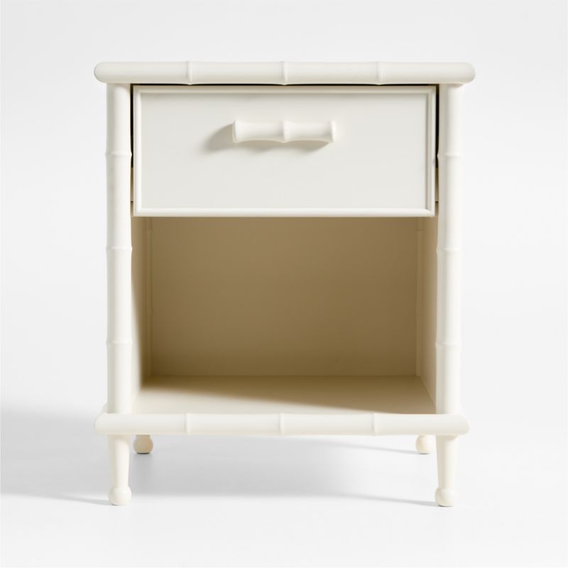 Harben Bamboo Linen White Kids Nightstand by Jake Arnold added by Spoak Member