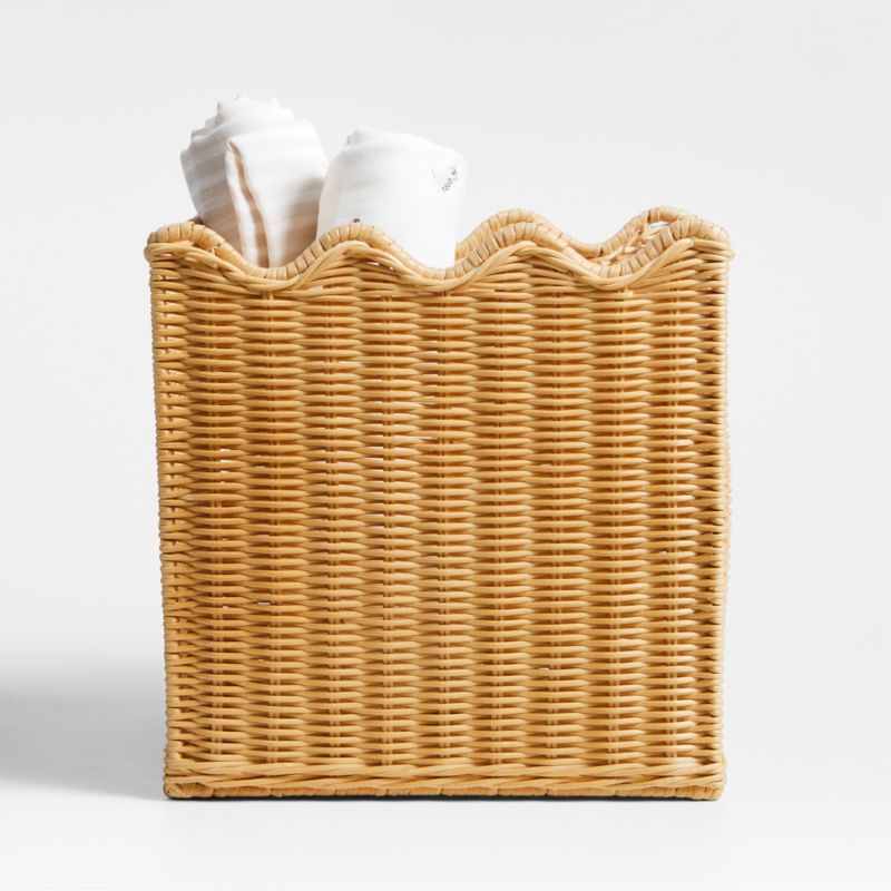 Keepsake Wavy Wicker Kids Storage Bin by Jeremiah Brent added by Spoak Member