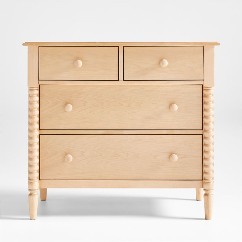 Jenny Lind Maple Wood Spindle 4-Drawer Narrow Kids Dresser + Reviews | Crate & Kids added by Tina Robinson