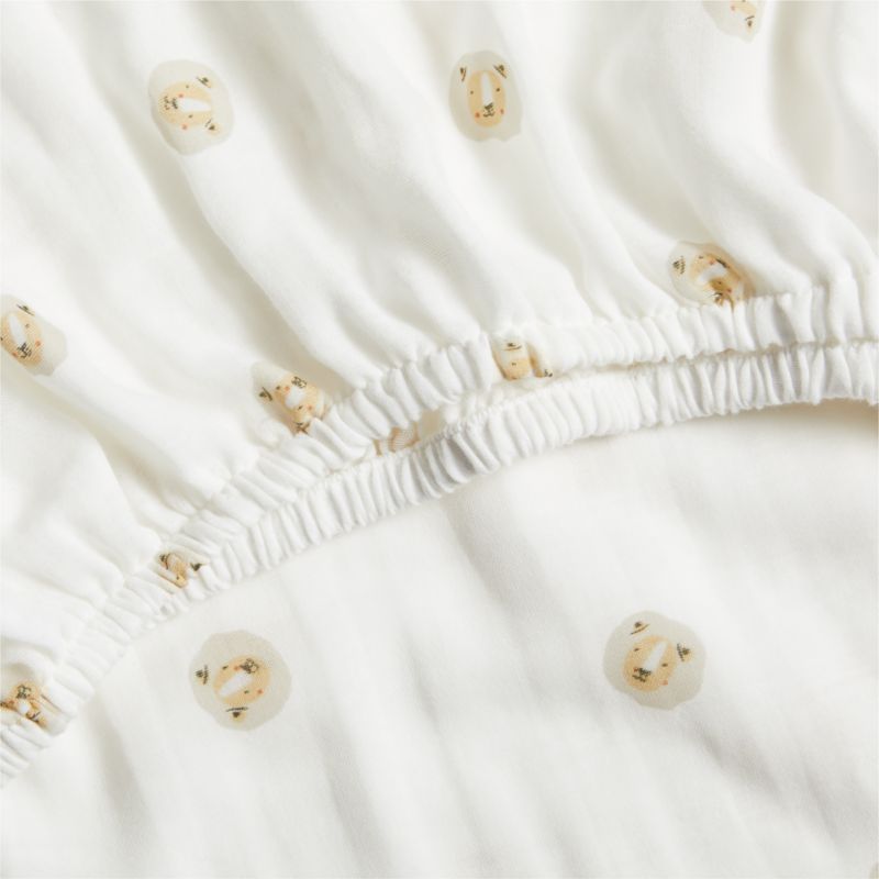 Supersoft Jungle Lion Organic Cotton Baby Crib Fitted Sheet added by Spoak Member