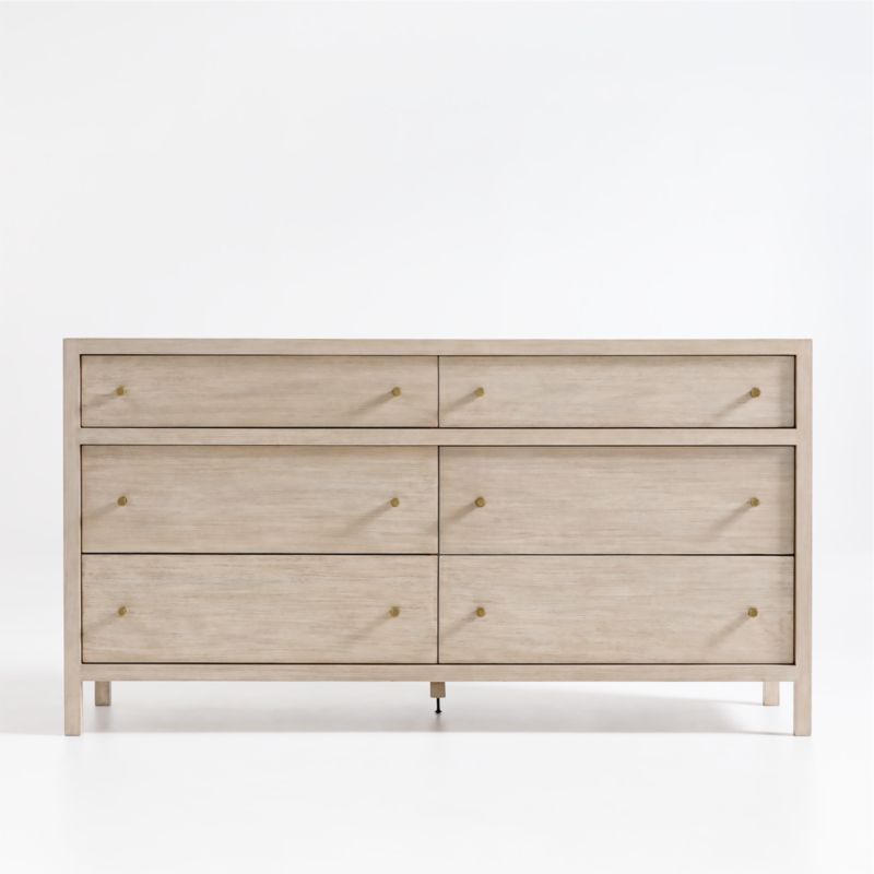 Keane 64" Weathered Natural Solid Wood 6-Drawer Dresser added by Spoak Member