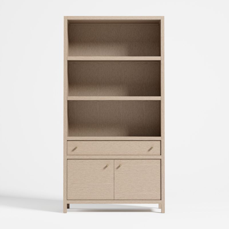 Keane Weathered Natural Wood Closed Bookcase added by Spoak Member