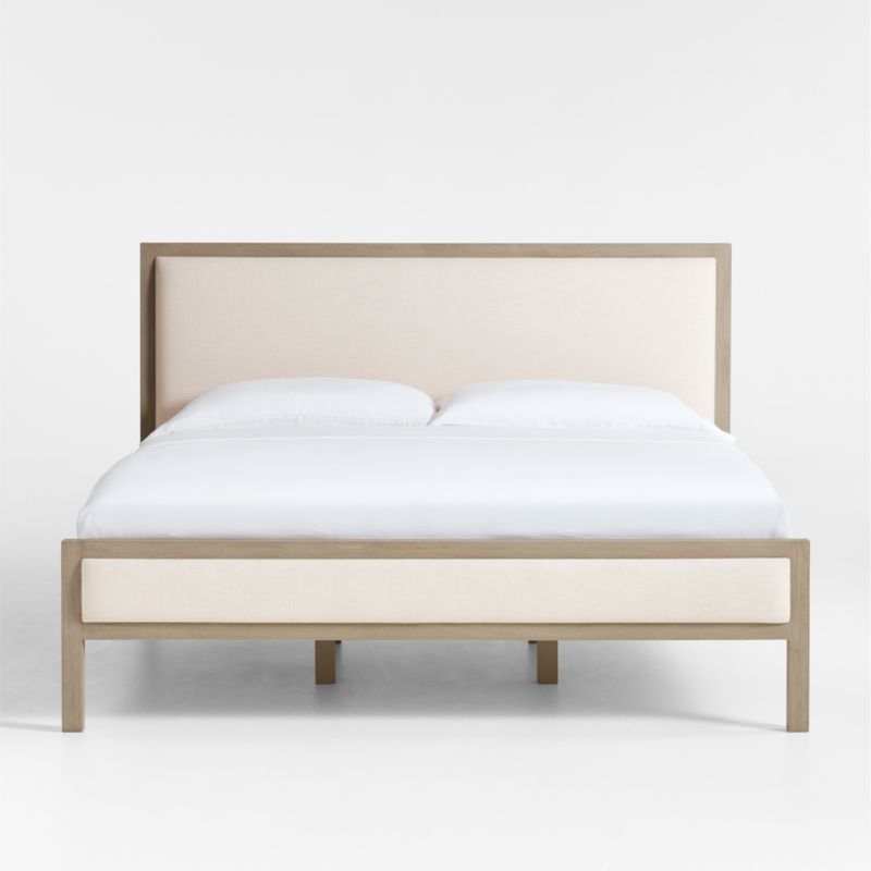 Keane Weathered Natural Wood Upholstered King Bed added by Spoak Member