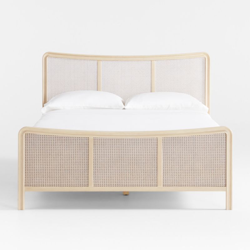 Fields Cane and White Oak Wood Queen Bed by Leanne Ford added by Spoak Member
