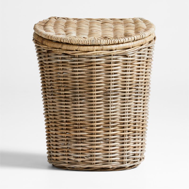 Poplar Woven Wicker Kids Hamper with Lid and Handle by Leanne Ford added by Spoak Member