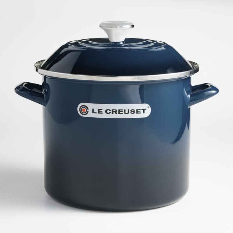 Le Creuset ® Signature 10-Qt. Nuit Enamel Stockpot with Stainless Steel Knob added by Spoak Member