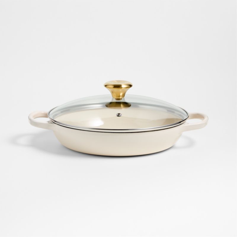 Le Creuset ® 2.25-Qt. Cream Enameled Cast Iron Braiser with Glass Lid added by Spoak Member