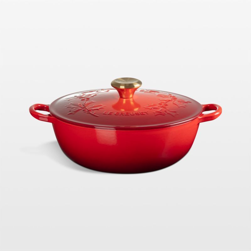 Le Creuset ® 4.5-Qt. Traditional Holly Cerise Round Dutch Oven with Gold Knob added by Spoak Member