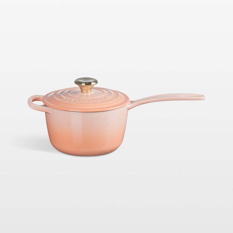 Le Creuset ® Signature 1.75-Qt. Peche Enameled Cast Iron Saucepan with Lid added by Spoak Member