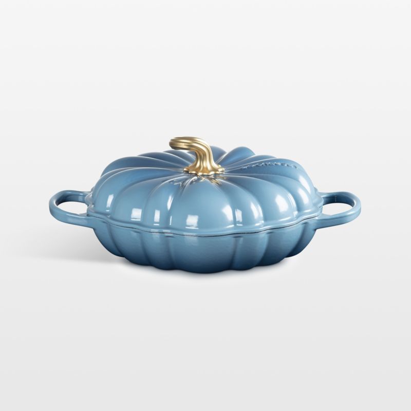 Le Creuset ® 2.75-Qt. Chambray Figural Pumpkin Enameled Cast Iron Braiser added by Spoak Member