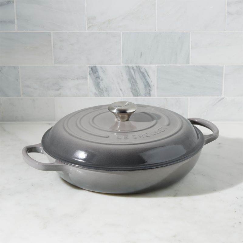 Le Creuset ® Signature 3.5-Qt. Oyster Enameled Cast Iron Braiser added by Spoak Member