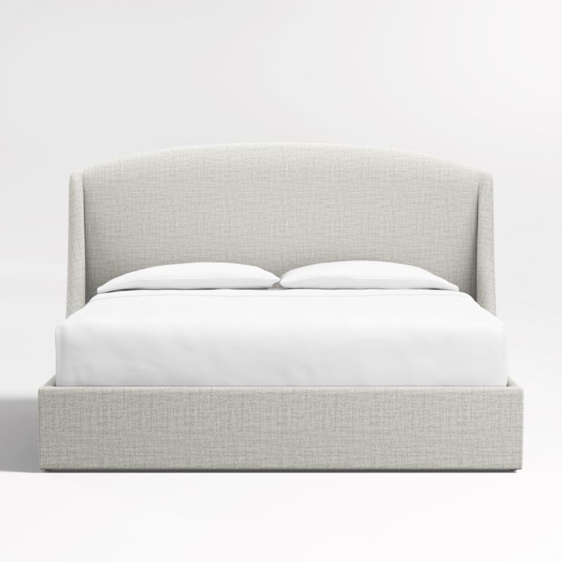 Lafayette 56" Mist Grey Upholstered King Headboard with Storage Bed Base added by Spoak Member