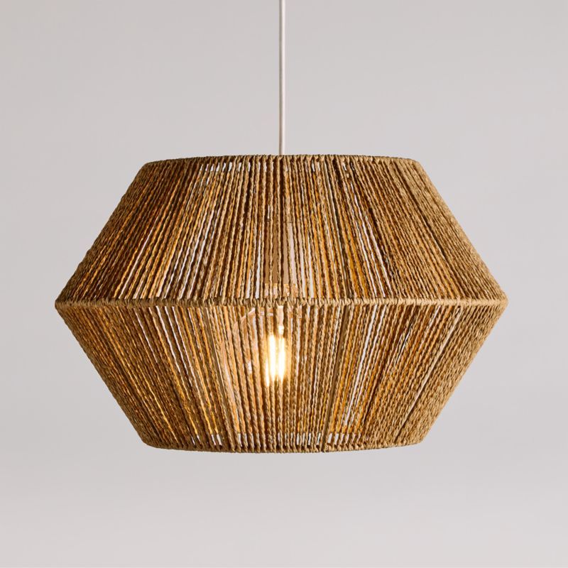 Liam Geo Natural Rope 19.25" Kids Pendant Ceiling Light added by Spoak Member
