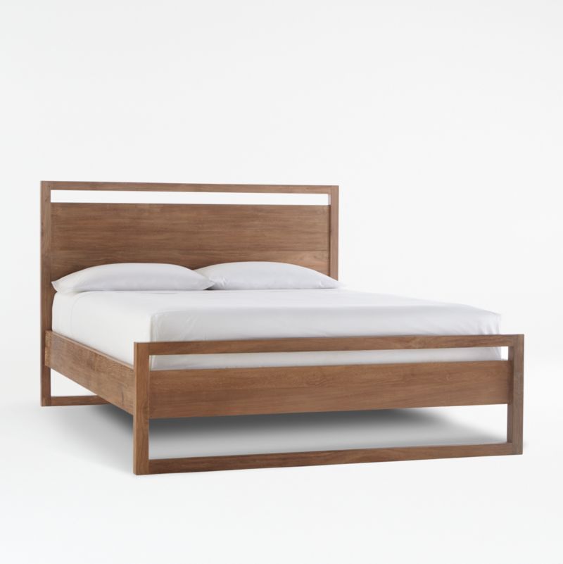 Linea Natural Teak Wood Queen Bed added by Spoak Member