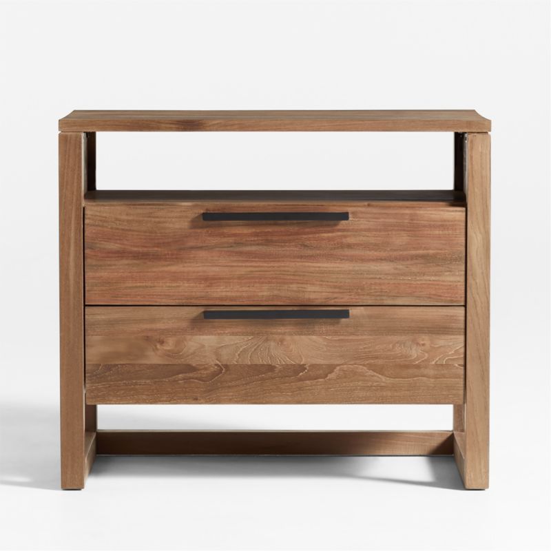 Linea 28" Natural Teak Wood Charging Nightstand added by Spoak Member