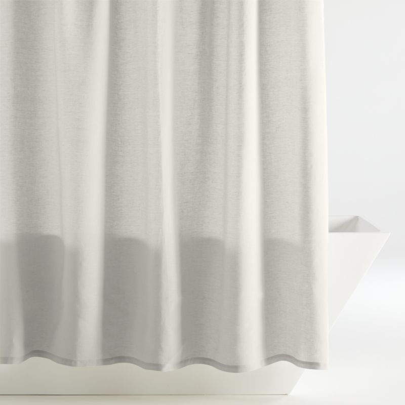 EUROPEAN FLAX ™-Certified Pebble Grey Shower Curtain added by Spoak Member