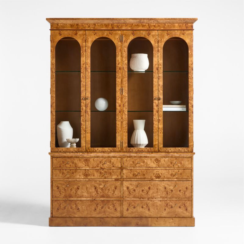 Maison Burl Wood Display Storage Cabinet with Light added by Spoak Member