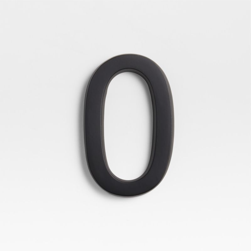 4" Matte Black Metal House Number 0 added by Spoak Member