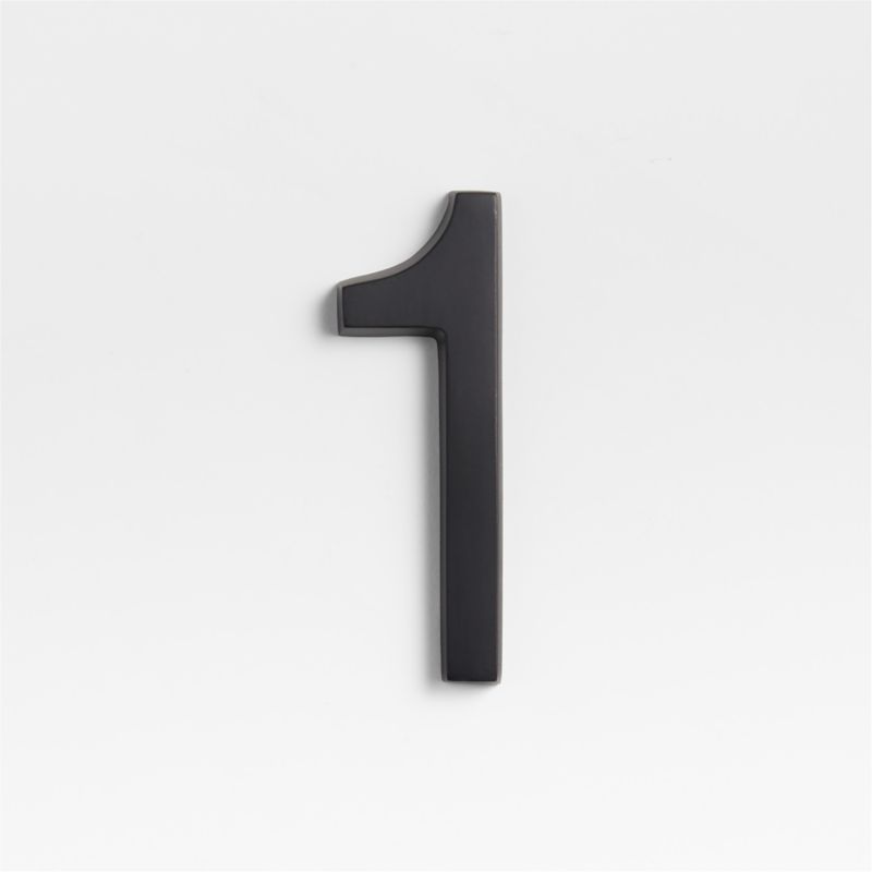4" Matte Black Metal House Number 1 + Reviews | Crate & Barrel added by Spoak Member