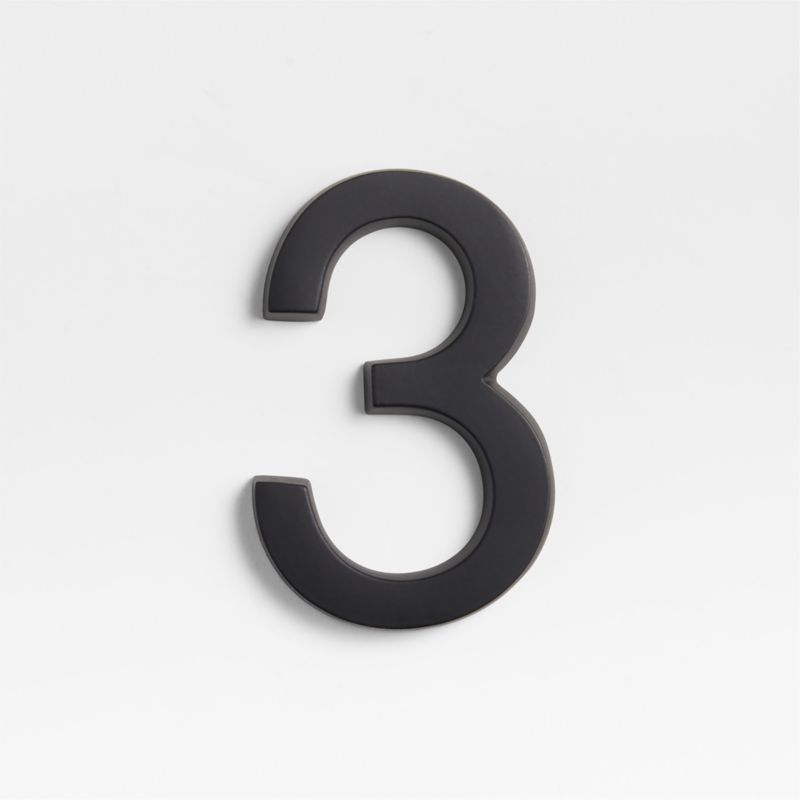 4" Matte Black Metal House Number 3 added by Spoak Member