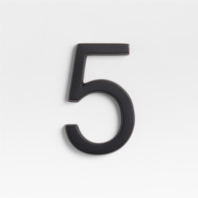 4" Matte Black Metal House Number 5 added by Spoak Member