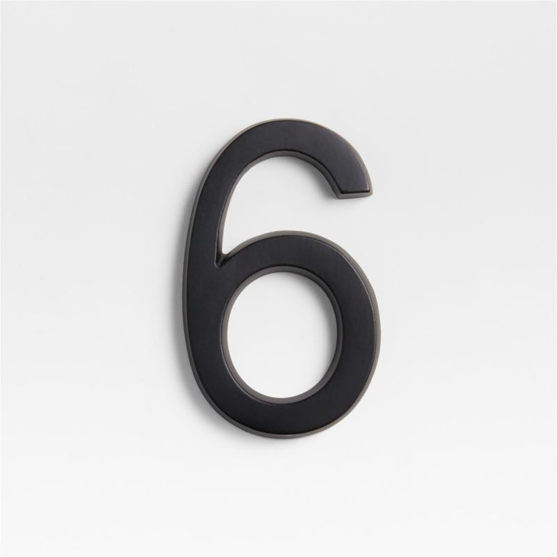 4" Matte Black Metal House Number 6 added by Spoak Member