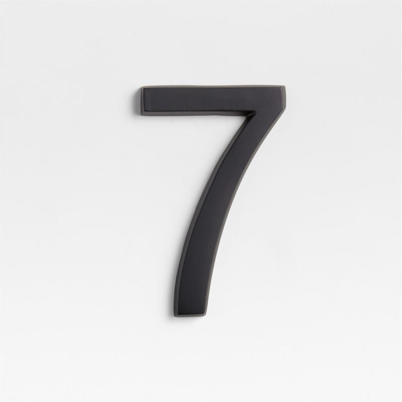 4" Matte Black Metal House Number 7 added by Spoak Member