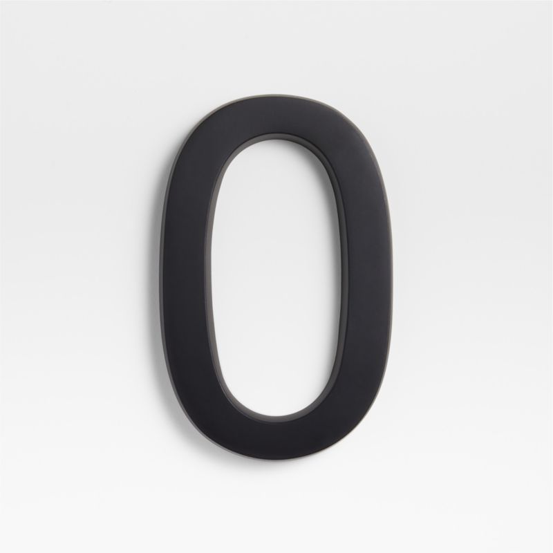 6" Matte Black Metal House Number 0 added by Spoak Member