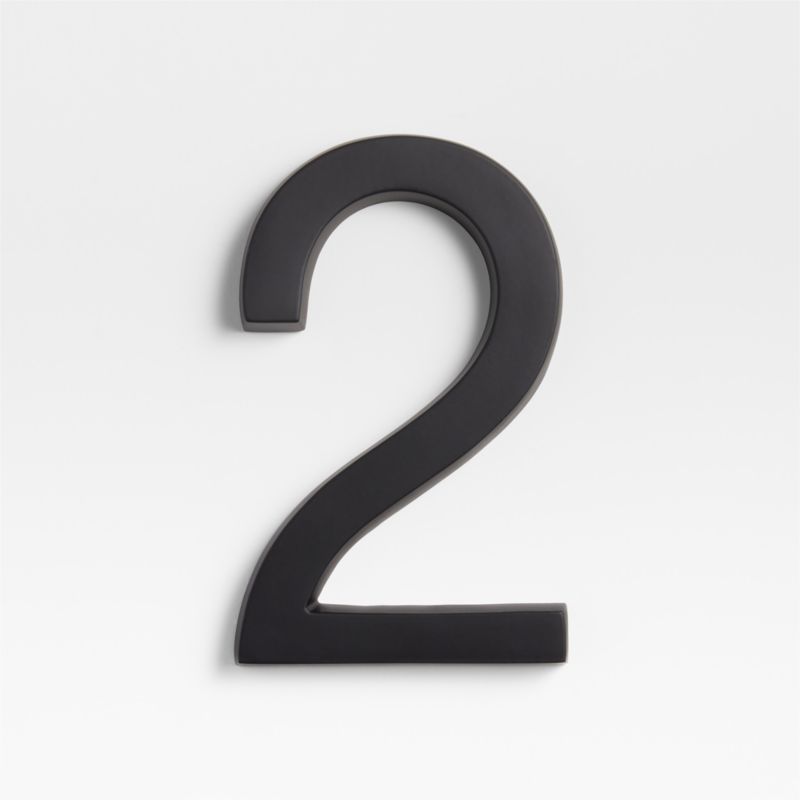 6" Matte Black Metal House Number 2 added by Spoak Member