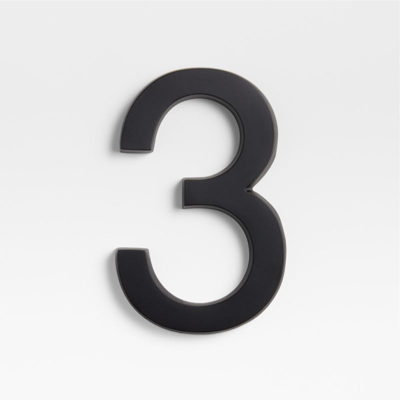 6" Matte Black Metal House Number 3 added by Spoak Member