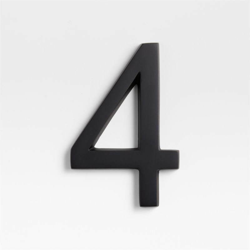 6" Matte Black Metal House Number 4 added by Spoak Member
