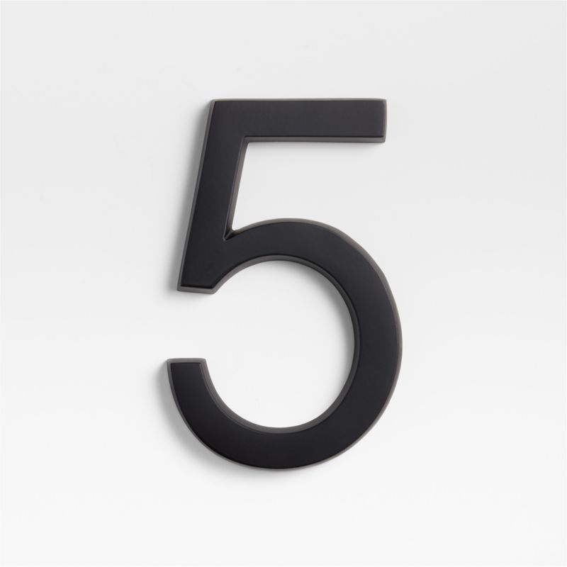 6" Matte Black Metal House Number 5 added by Spoak Member