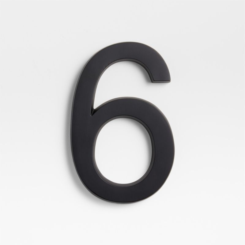 6" Matte Black Metal House Number 6 added by Spoak Member