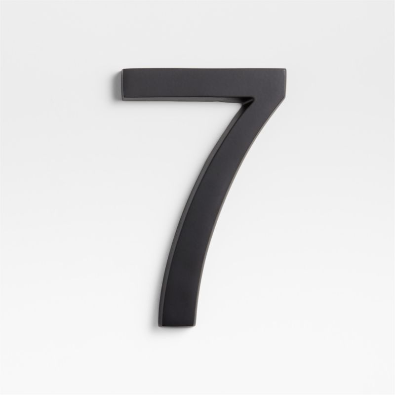 6" Matte Black Metal House Number 7 added by Spoak Member