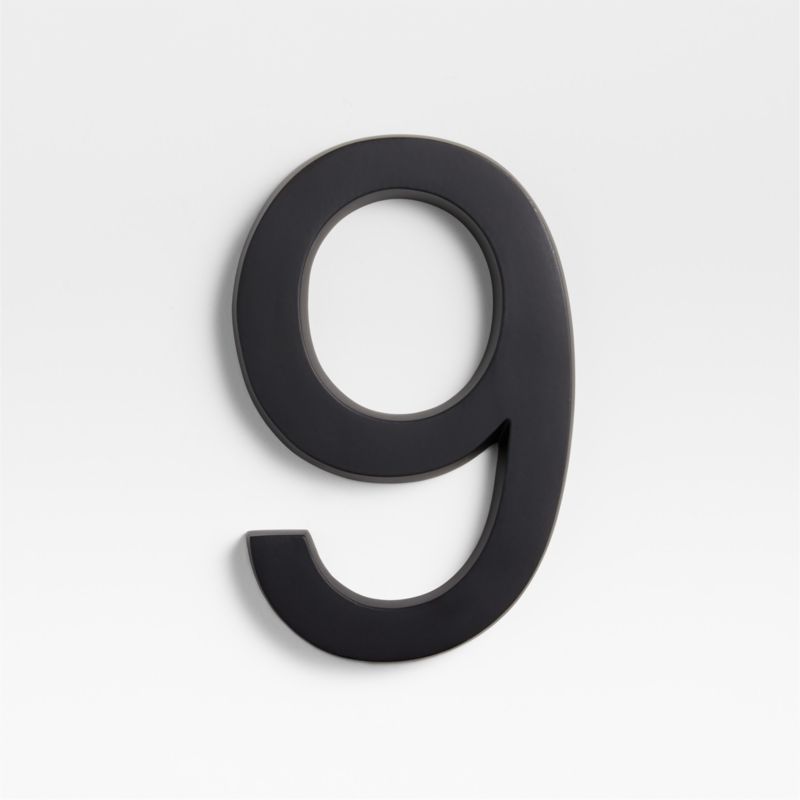 6" Matte Black Metal House Number 9 added by Spoak Member