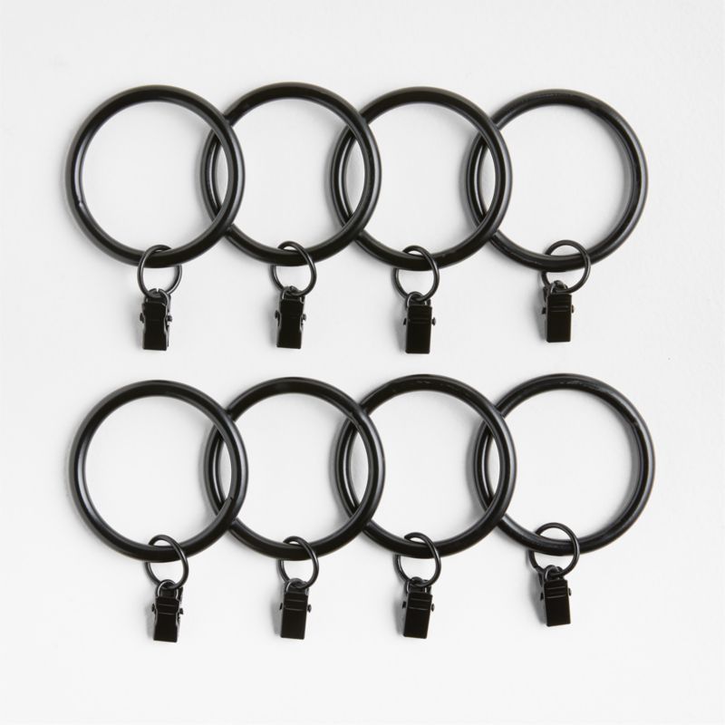 Matte Black 1.5" Window Curtain Rings, Set of 8 added by Spoak Member