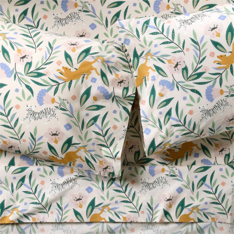 Stay Cool Midnight Marrakech Tiger Organic Cotton Kids Full Sheet Set added by Spoak Member