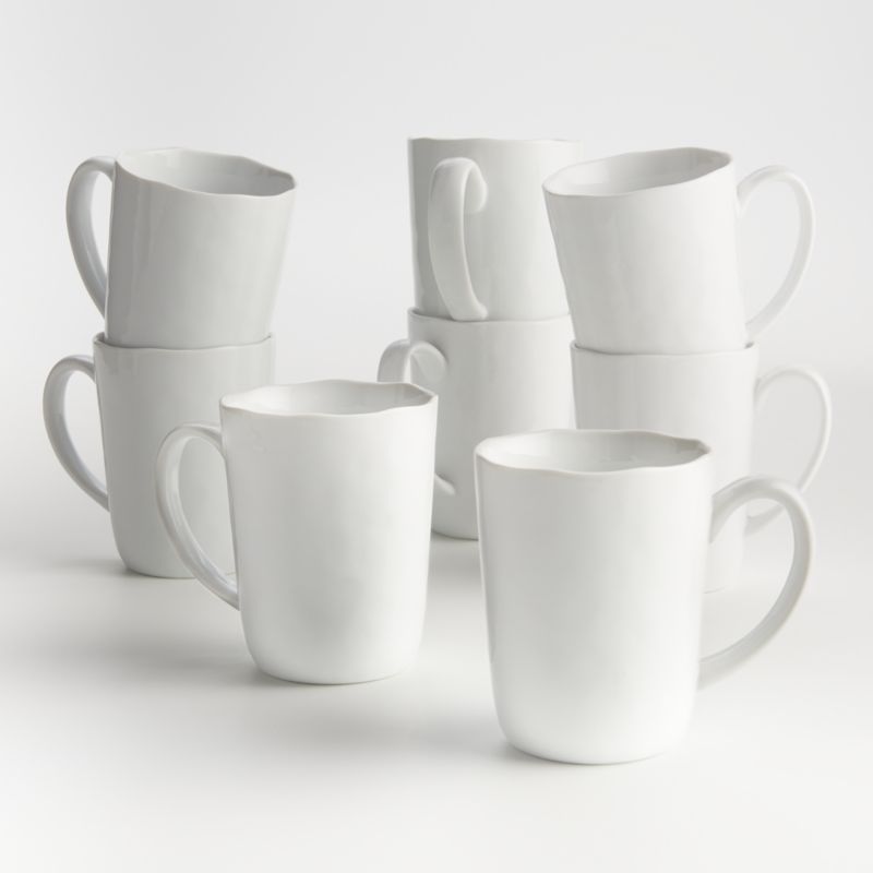 Mercer 14-oz. White Porcelain Mugs, Set of 8 added by Spoak Member