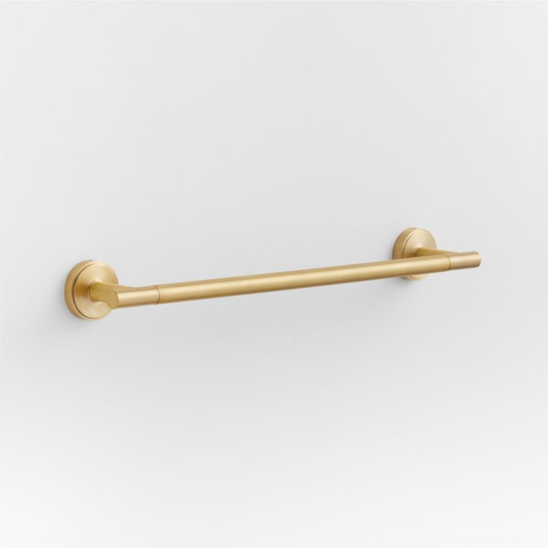 Modern Flat-End Brushed Brass Bath Towel Bar 18" added by Spoak Member