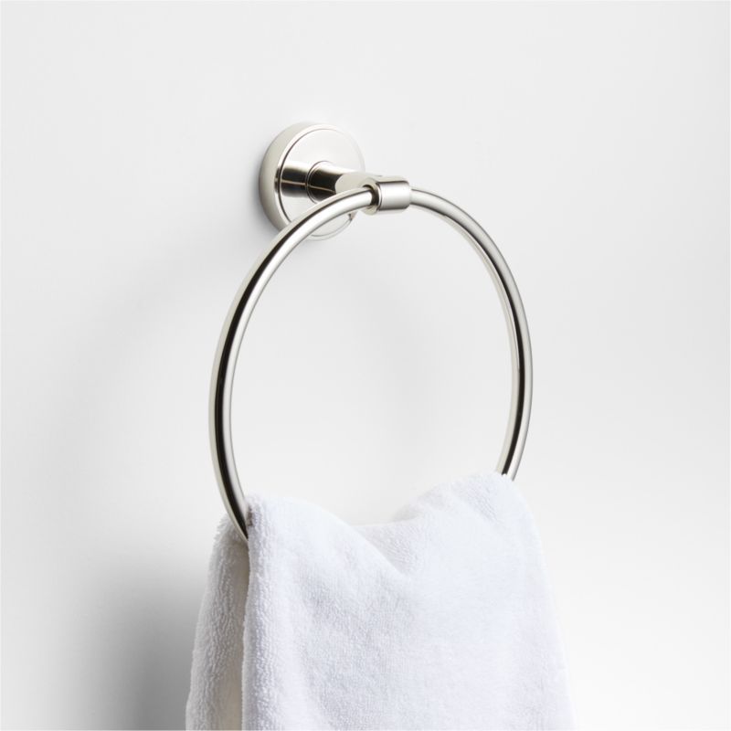 Modern Flat-End Polished Chrome Bathroom Hand Towel Ring added by Spoak Member