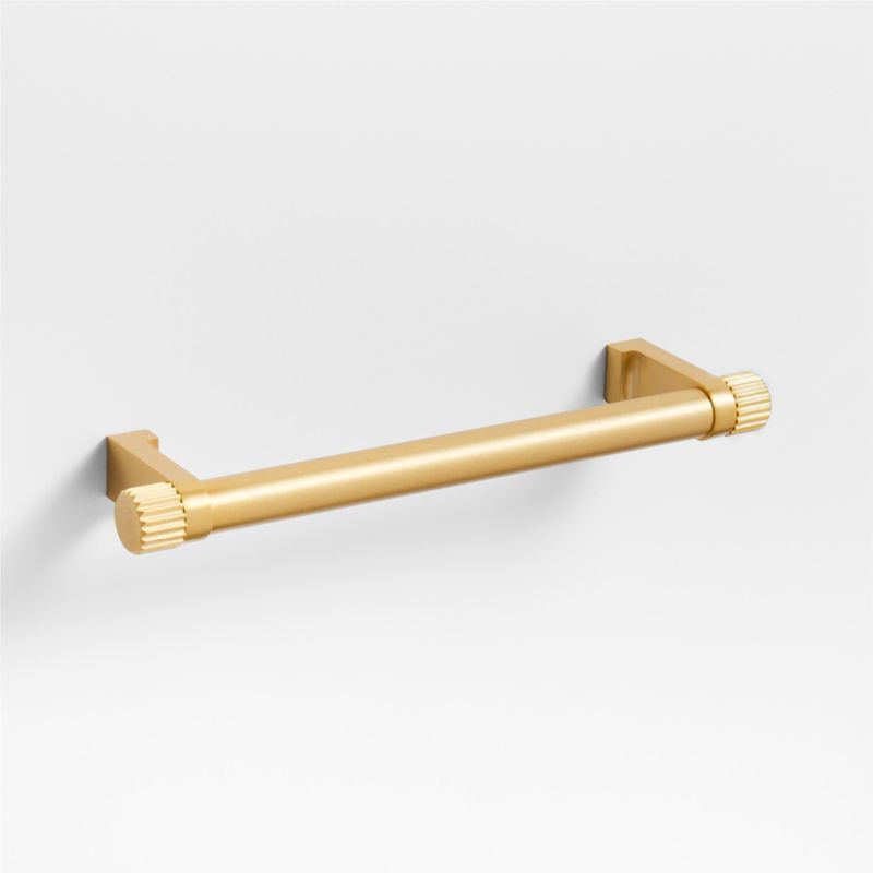 Modern 5" Fluted Brushed Brass Cabinet Drawer Bar Pull added by Spoak Member