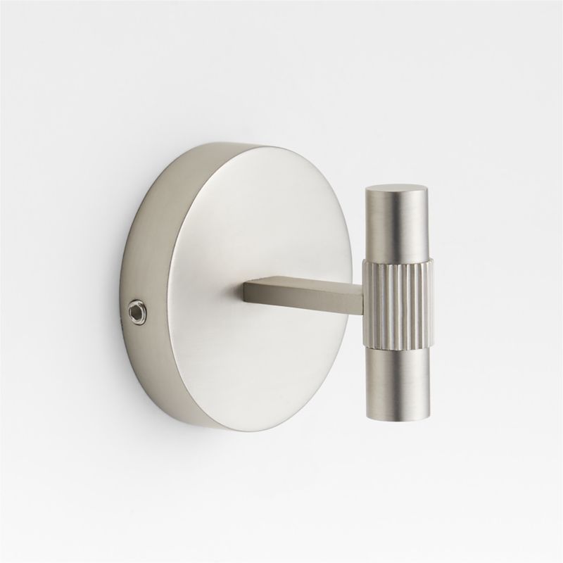 Modern Fluted Brushed Nickel Bathroom Towel Hook added by Spoak Member