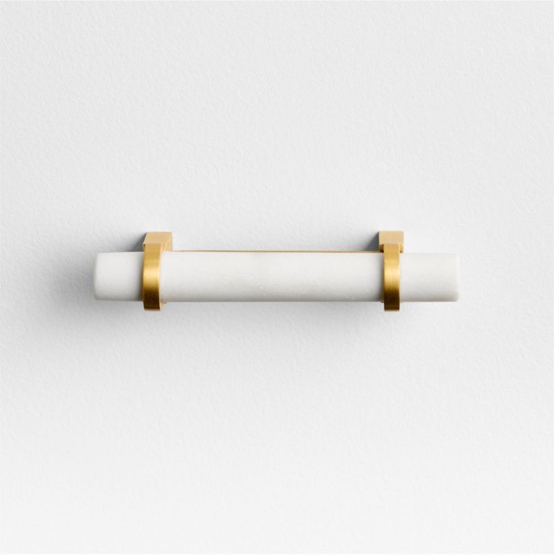 Modern Marble Brushed Brass Cabinet Drawer Bar Pull 3" added by Spoak Member