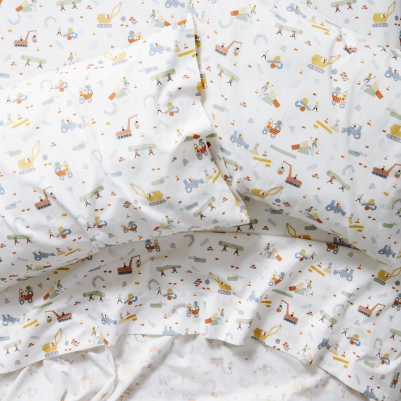 Stay Cool Modern Trucks Organic Cotton Kids Queen Sheet Set added by Spoak Member
