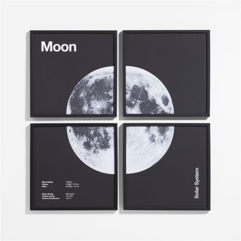 Moon 4-Piece Framed Wall Art Print added by Spoak Member
