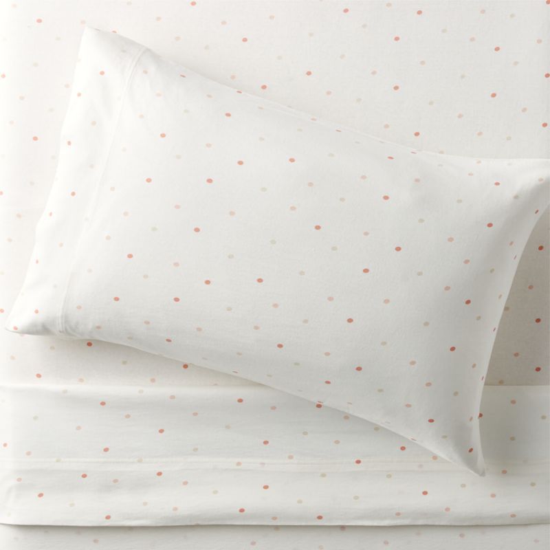 Comfy Tee Warm Multicolor Polka Dot Organic Cotton Jersey Kids Twin Sheet Set added by Spoak Member