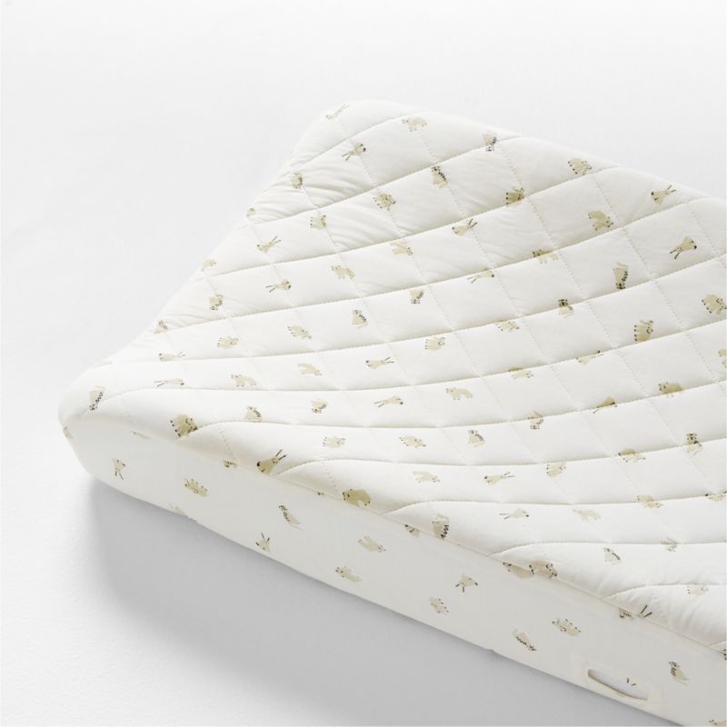 Baby's First Natural Animal Organic Cotton Heathered Jersey Baby Changing Pad Cover added by Spoak Member