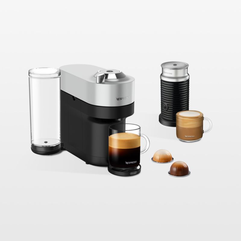 Nespresso ® by De'Longhi ® Vertuo Pop+ Deluxe Silver Espresso Machine with Aeroccino Frother added by Spoak Member