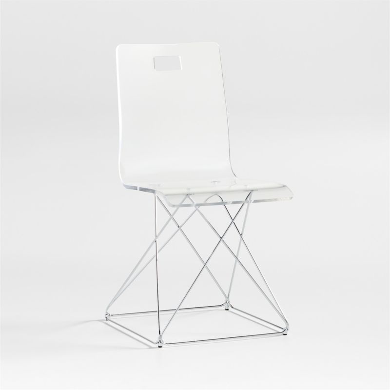 Now You See It Acrylic Kids Desk Chair with Silver Base added by Spoak Member